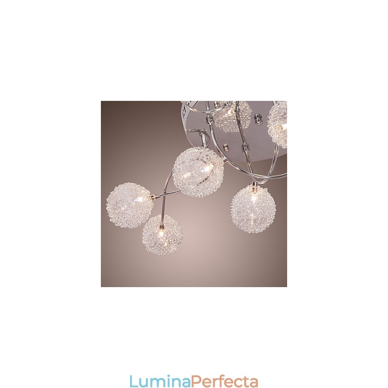 Lumină G4 cu 12 lumini din fier cu abajururi din aluminiu