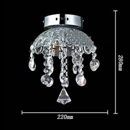 Suport semi-încastrabil Crystal cu 3 lumini