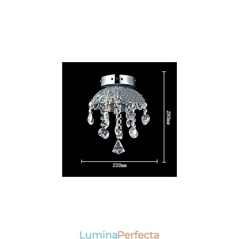 Suport semi-încastrabil Crystal cu 3 lumini