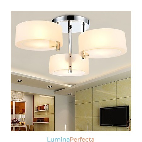 Plafoniera cu 3 lumini Modern Contemporan Metal Plafoniera cu 3 lumini Modern Contemporan Metal