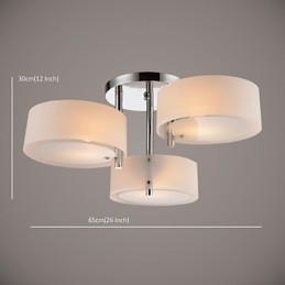 Plafoniera cu 3 lumini Modern Contemporan Metal