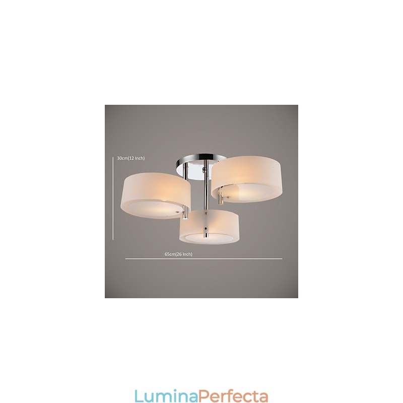 Plafoniera cu 3 lumini Modern Contemporan Metal