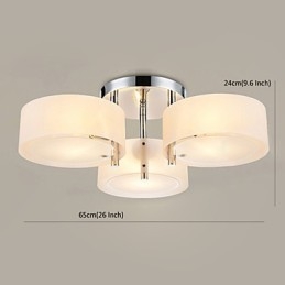 Plafoniera cu 3 lumini Modern Contemporan Metal