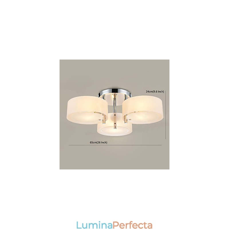 Plafoniera cu 3 lumini Modern Contemporan Metal