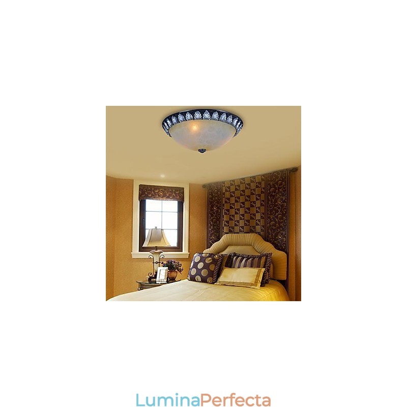 Model de lumină cu montare încasată, rășină de sticlă, sculptură în argint, clasic european