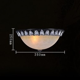 Model de lumină cu montare încasată, rășină de sticlă, sculptură în argint, clasic european