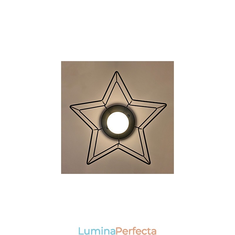 Scurtă Iluminare stea cu cinci colțuri Plafoniera modernă personalizată Lămpi pentru locuințe pentru copii