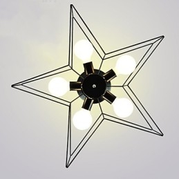 Scurtă Iluminare stea cu cinci colțuri Plafoniera modernă personalizată Lămpi pentru locuințe pentru copii