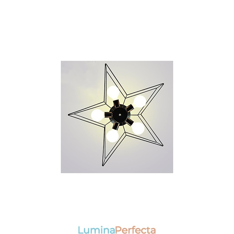 Scurtă Iluminare stea cu cinci colțuri Plafoniera modernă personalizată Lămpi pentru locuințe pentru copii