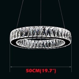 Lumini candelabru de cristal Iluminat Inele unice moderne K9 Corpuri mari de plafon pentru interior din cristal