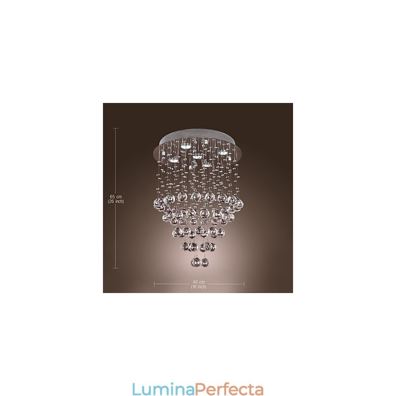Candelabru de cristal cu design cu 5 lumini (cristal K9)