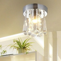 Cristal modern cu 1 lumini, montaj încastrat în formă de coroană