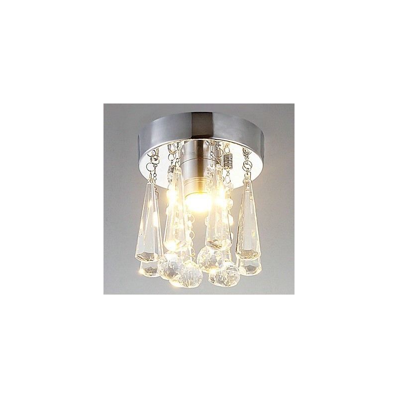 Cristal modern cu 1 lumini, montaj încastrat în formă de coroană