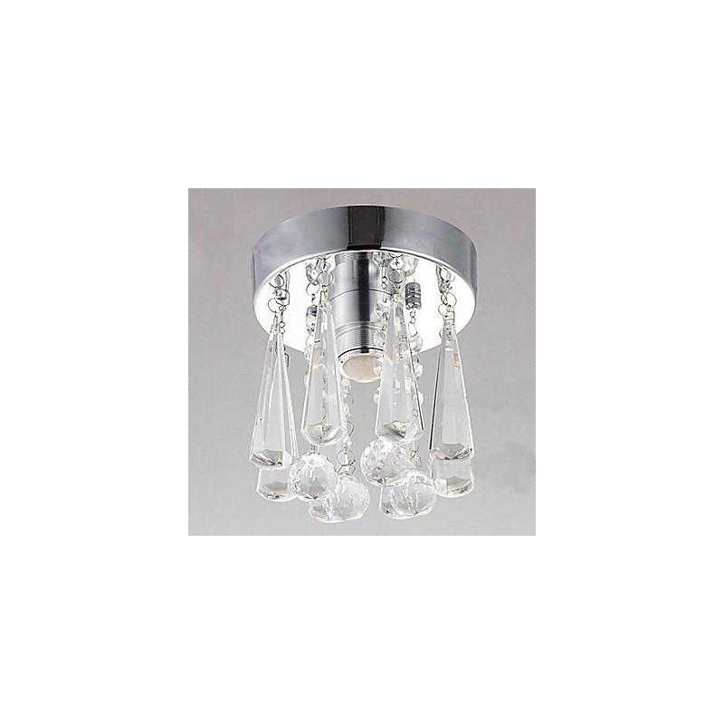 Cristal modern cu 1 lumini, montaj încastrat în formă de coroană