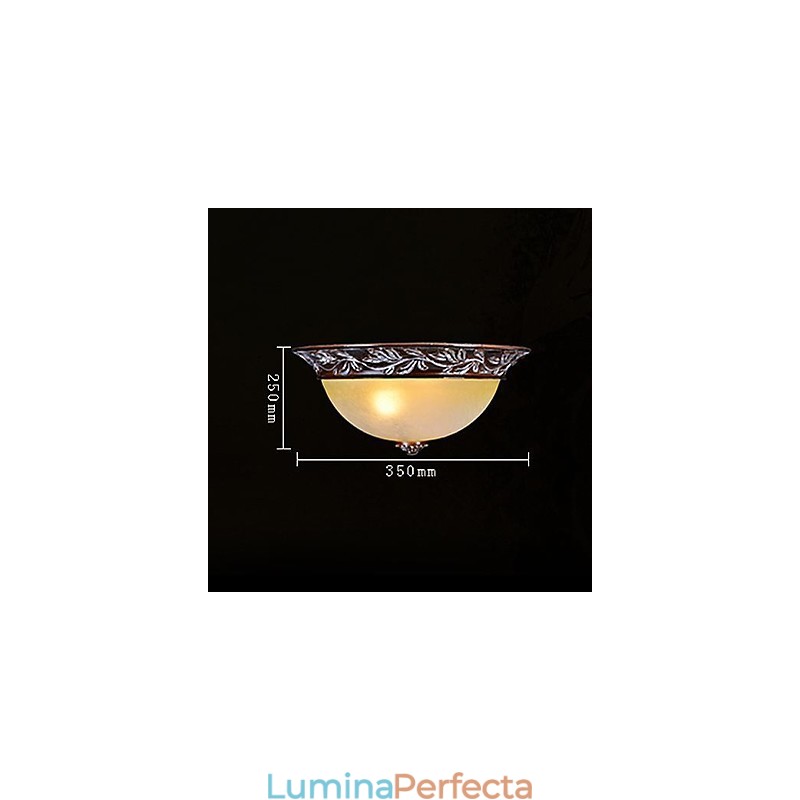 Montare încasată, alb, galben, sticlă, rășină, argint, sculptură, clasic european