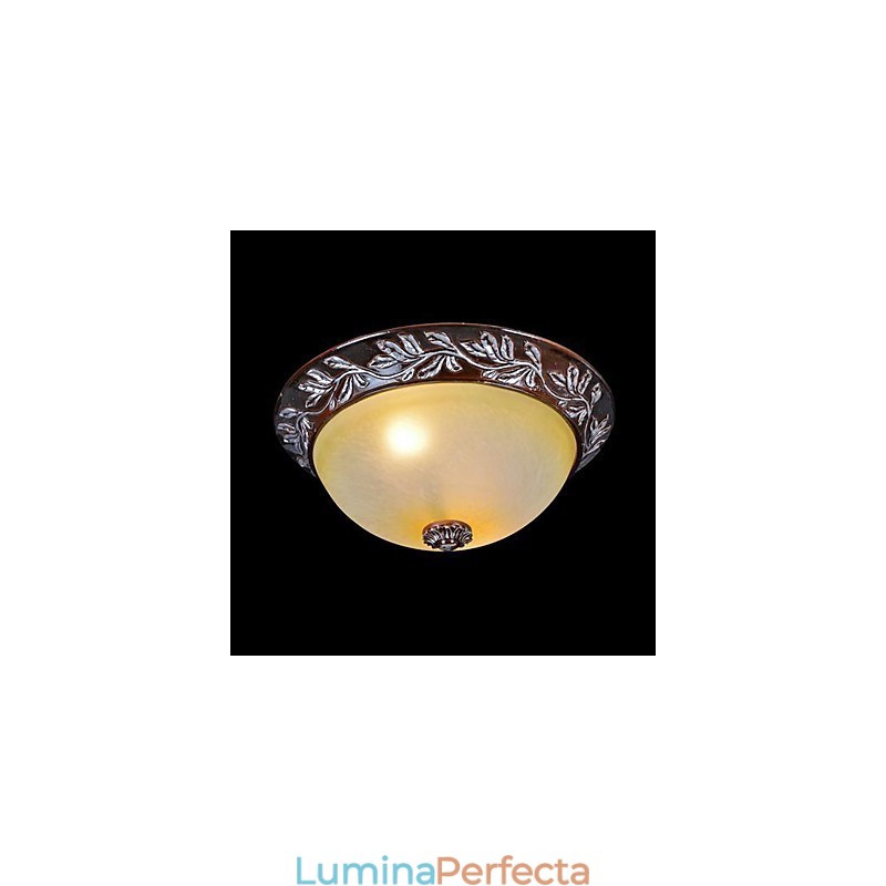 Montare încasată, alb, galben, sticlă, rășină, argint, sculptură, clasic european