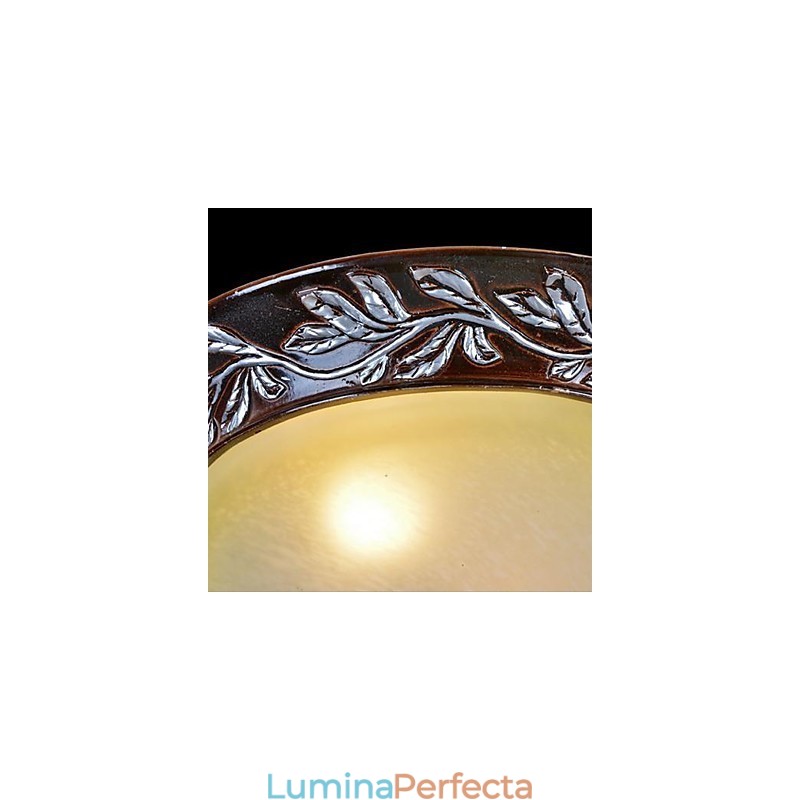 Montare încasată, alb, galben, sticlă, rășină, argint, sculptură, clasic european