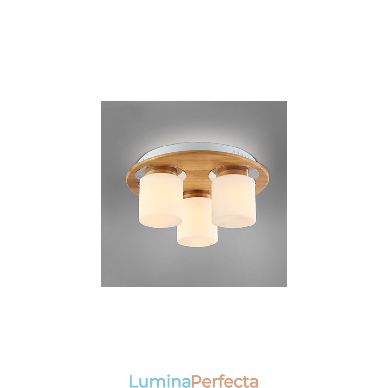 Plafoniere moderne din lemn originale de luminozitate ridicată în stil rustic