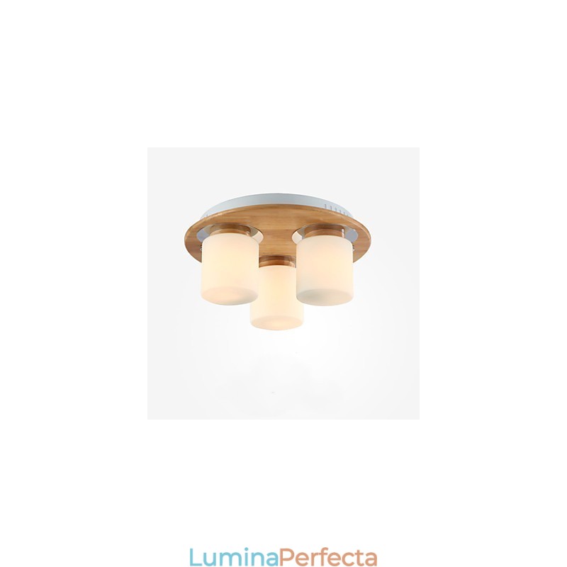 Plafoniere moderne din lemn originale de luminozitate ridicată în stil rustic