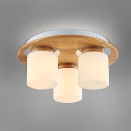 Plafoniere moderne din lemn originale de luminozitate ridicată în stil rustic