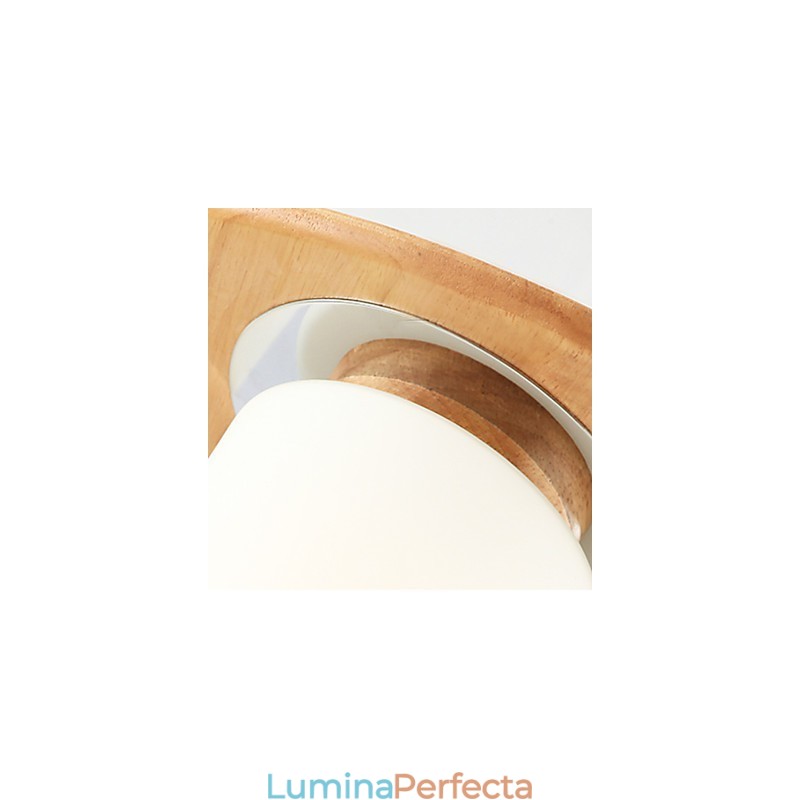 Plafoniere moderne din lemn originale de luminozitate ridicată în stil rustic