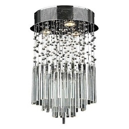 Montaj încastrat din metal galvanizat din cristal modern și contemporan