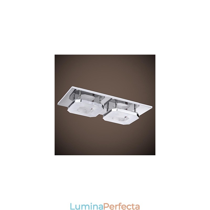 Oțel inoxidabil acrilic modern galvanizat cu 2 lumini, 16W