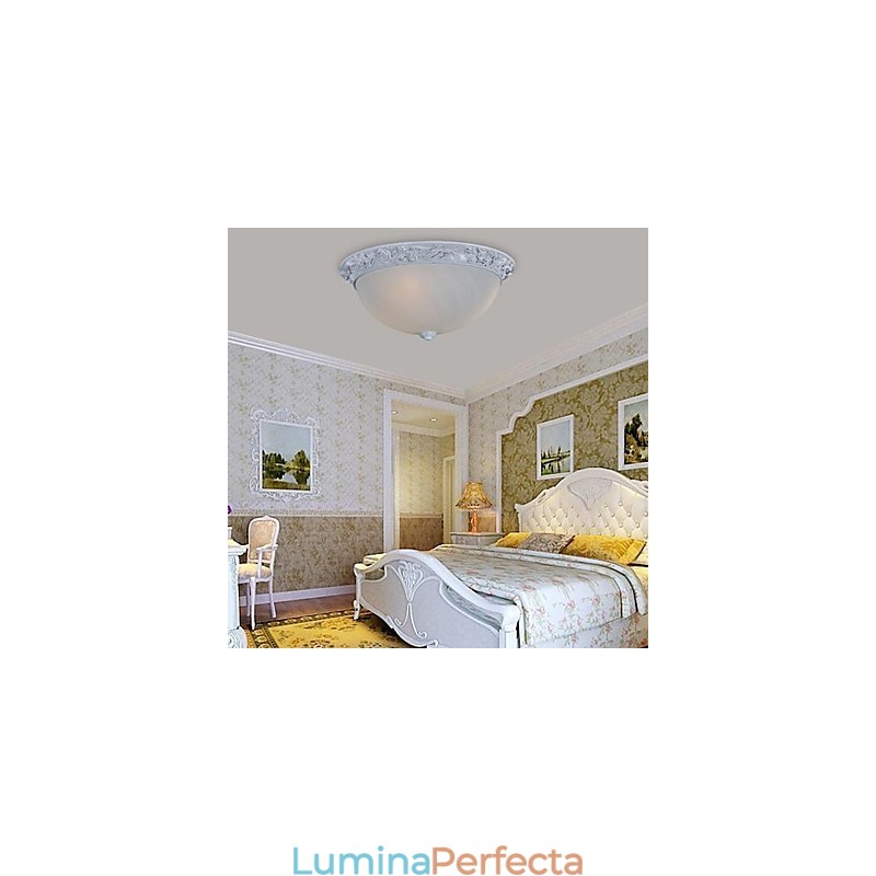 Lumină albă cu montare încasată, rășină de sticlă, sculptură clasică europeană