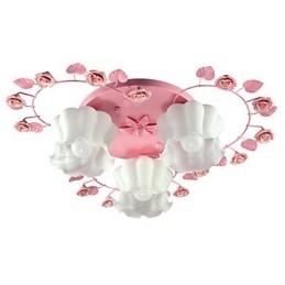 Lampă Creativă Contracted Rural Sweet Pink Rose 3 Absorb Dome Light