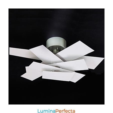 Lumină cu montare încasată, albă, lumină albă caldă, modă, elice creative simple Lumină cu montare încasată, albă, lumină albă caldă, modă, elice creative simple