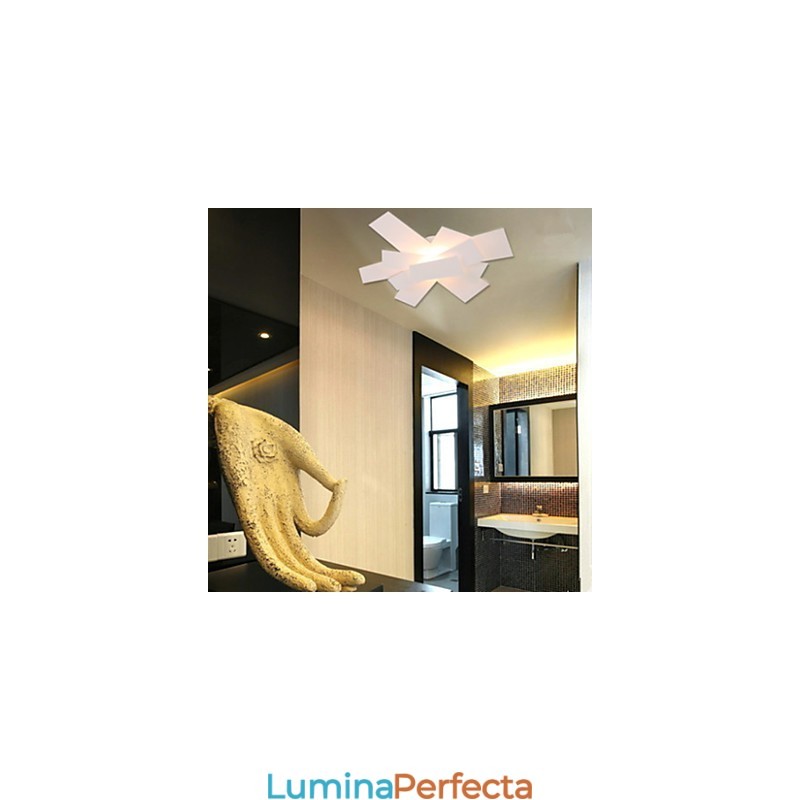 Lumină cu montare încasată, albă, lumină albă caldă, modă, elice creative simple