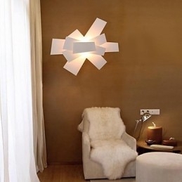 Lumină cu montare încasată, albă, lumină albă caldă, modă, elice creative simple