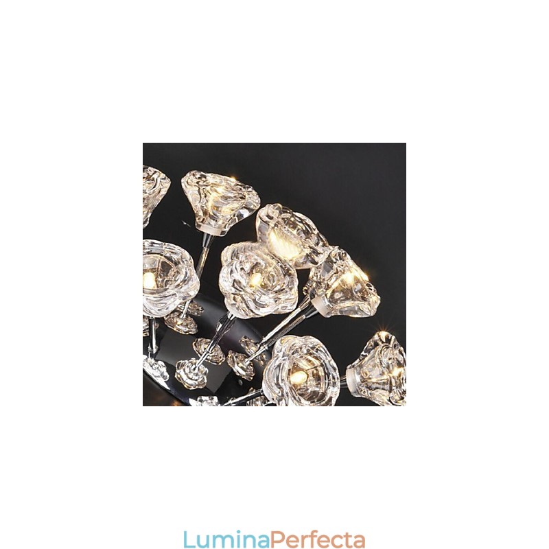 Modern Contemporan Rustic Lodge Suport încastrat din metal cromat