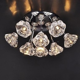 Modern Contemporan Rustic Lodge Suport încastrat din metal cromat