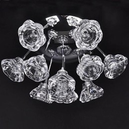 Modern Contemporan Rustic Lodge Suport încastrat din metal cromat