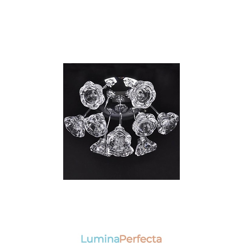 Modern Contemporan Rustic Lodge Suport încastrat din metal cromat