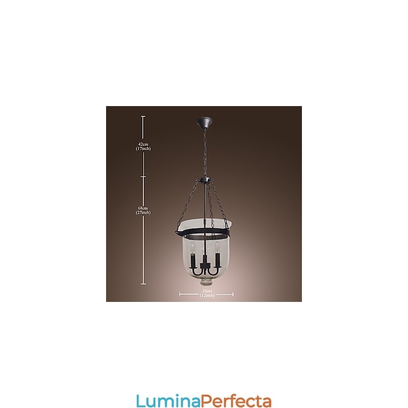 Candelabru tradițional clasic în stil mini galvanizat