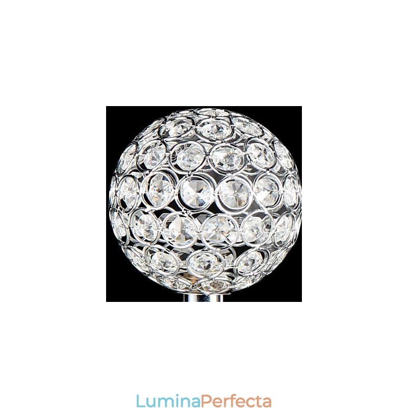 Montaj încastrat din metal cromat din cristal modern contemporan