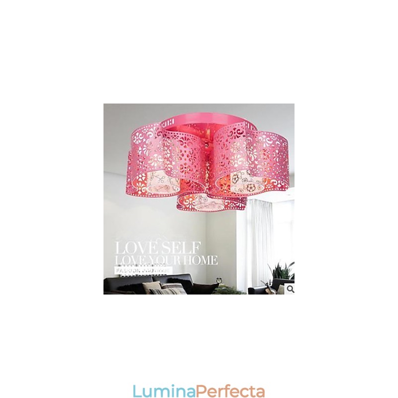 Lumină rotundă din fier forjat Vântul cald 3 absoarbe lumina domului