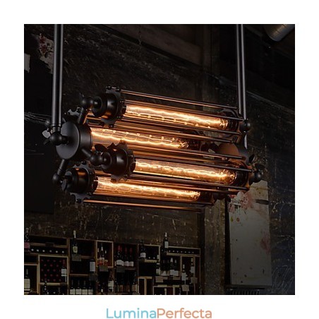 Candelabru din metal galvanizat în stil mini rustic Rustic Lodge