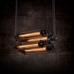 Candelabru din metal galvanizat în stil mini rustic Rustic Lodge