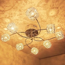 Montaj încastrat din cristal galvanizat modern și contemporan