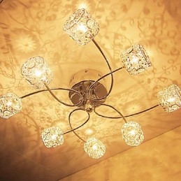 Montaj încastrat din cristal galvanizat modern și contemporan