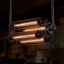 Candelabru din metal galvanizat în stil mini rustic Rustic Lodge