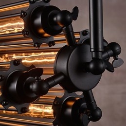 Candelabru din metal galvanizat în stil mini rustic Rustic Lodge