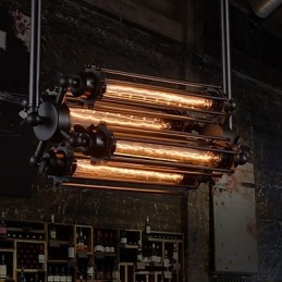 Candelabru din metal galvanizat în stil mini rustic Rustic Lodge