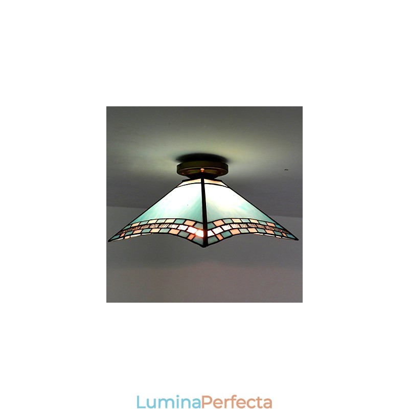 29,5 CM Coadă de rândunică din pridvorul mediteranean Lampa cu dom pentru absorbție