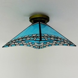 29,5 CM Coadă de rândunică din pridvorul mediteranean Lampa cu dom pentru absorbție