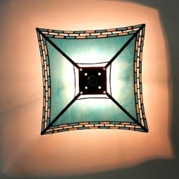 29,5 CM Coadă de rândunică din pridvorul mediteranean Lampa cu dom pentru absorbție