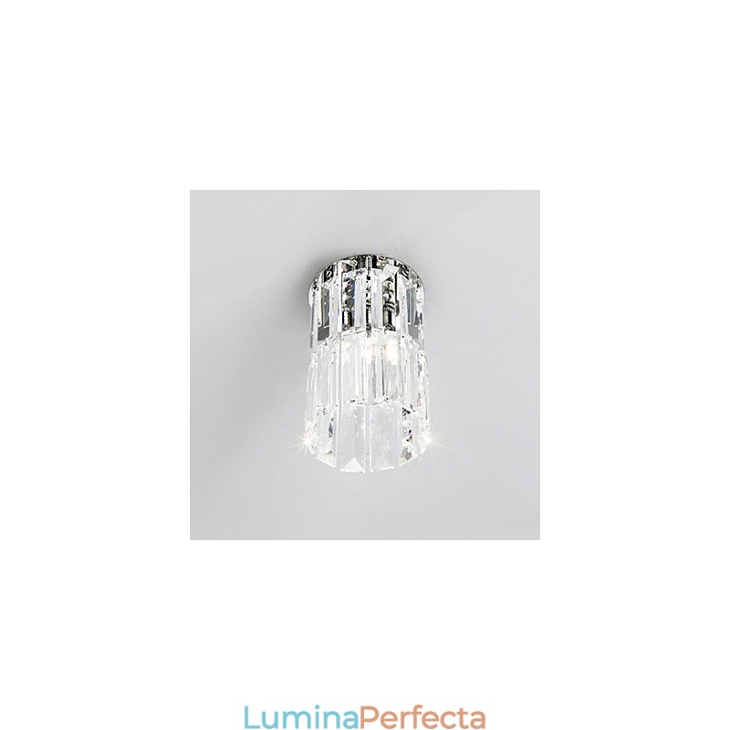 Lumină cu montare încastrabilă de cristal, rotundă